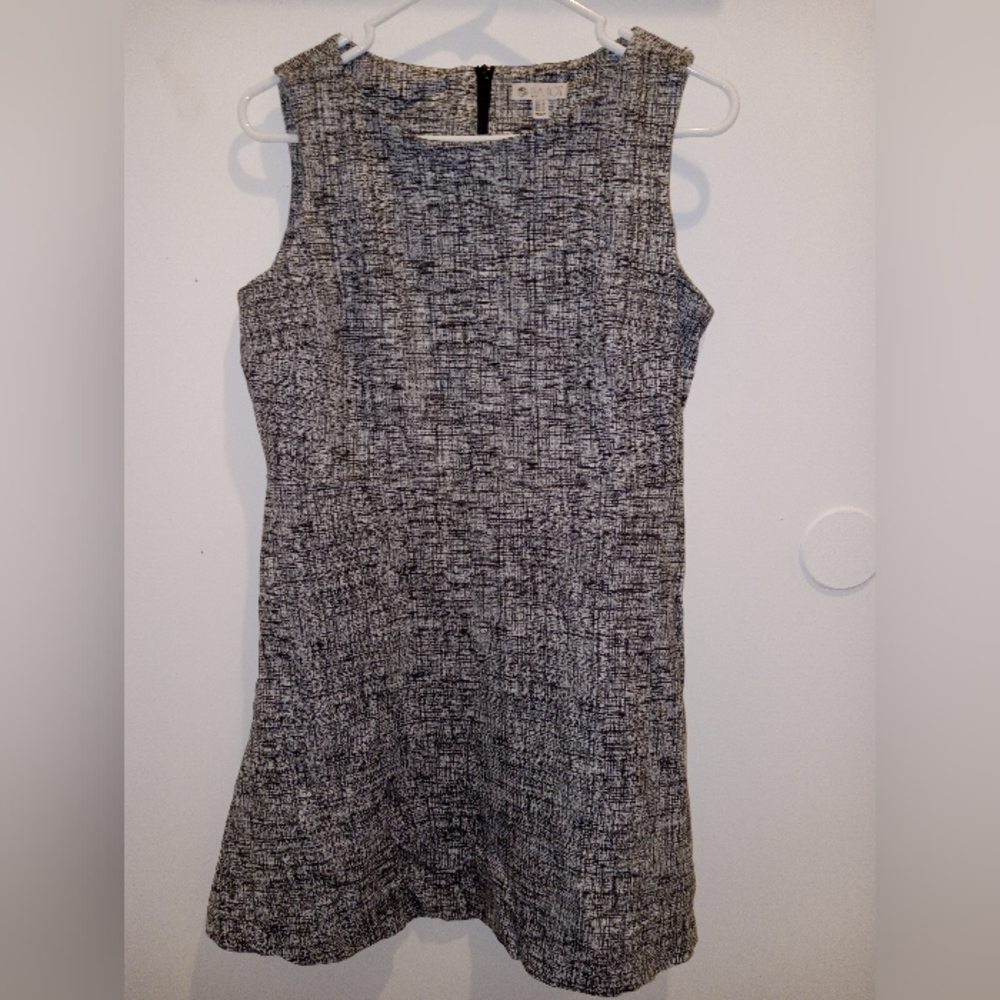 Lila Rose Black and White Sheath Mini Dress